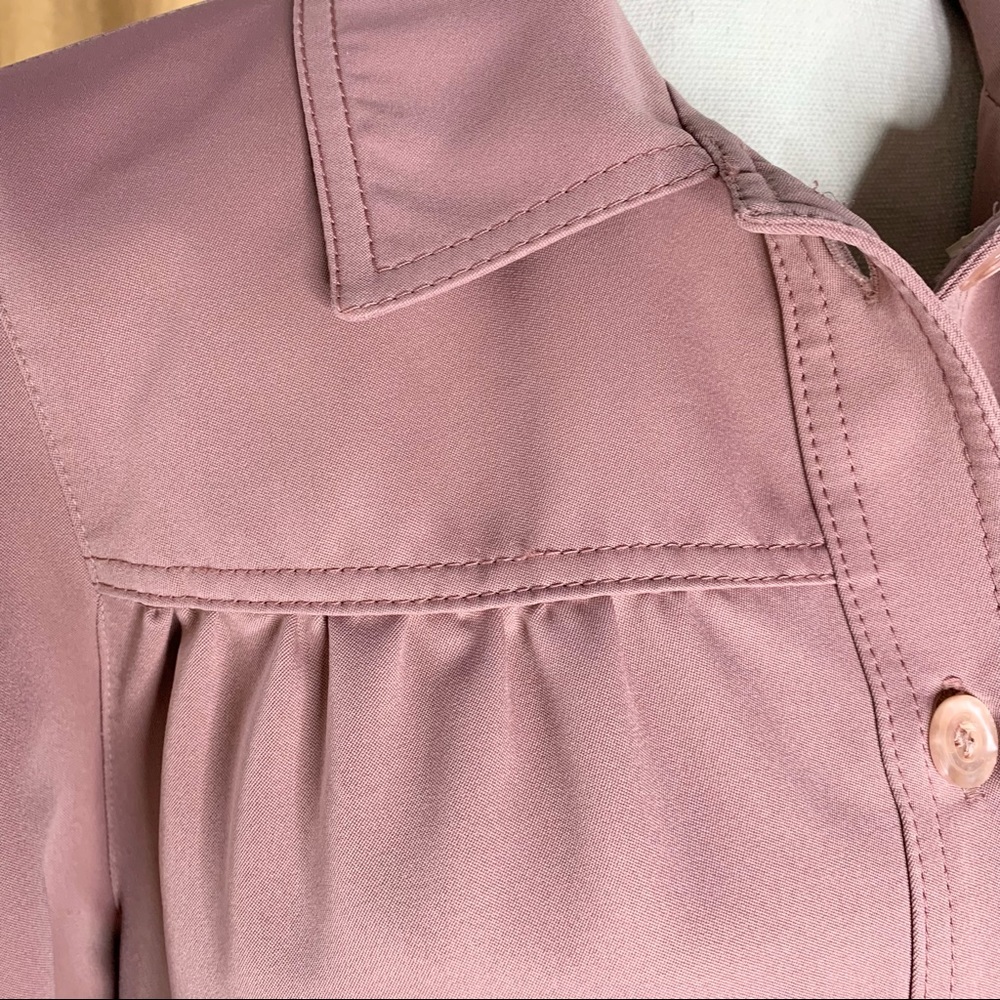 70s Mauve Raincoat - Picture 8 of 8
